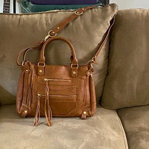 Steve Madden Shoulder Bag W/Gold Hardware Tassels
